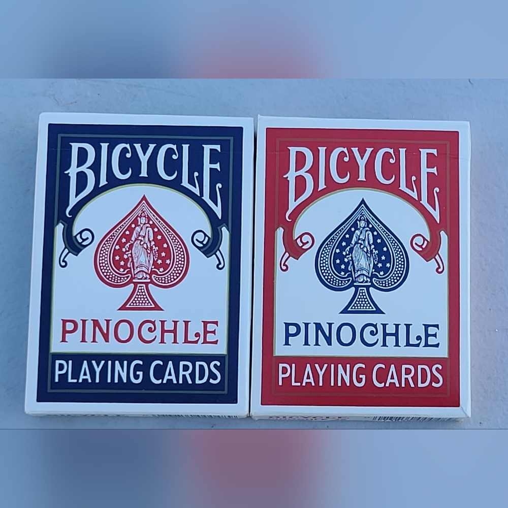 SOLD! (N.O.S)Vint. Factory Sealed Bicycle Playing Cards (Set Of 2) Pinochle 48